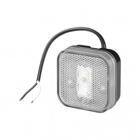 Esituli valge LED 12/24V 65x65mm