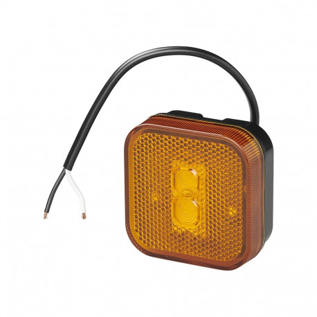 Küljetuli kollane LED 12/24V 65x65mm pol