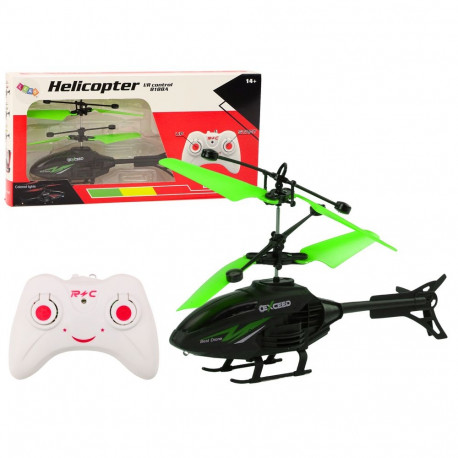 Kaugjuhtimispultiga helikopter güroskoobiga, roheline