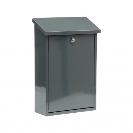 Vorel Mailbox 78571, 400x250x100mm, graphite, galvanized steel sheet, 0.6mm, key lock, 2 keys, 230mm