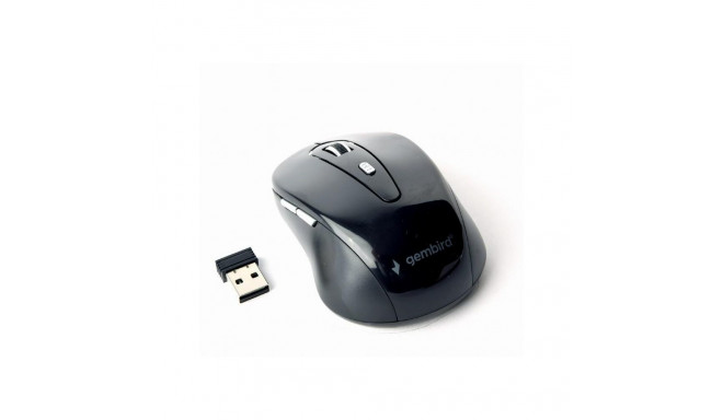 Wireless optical mouse 6-buttons black