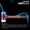 Halder SIMPLEX-Schonhammer 50 TPE-soft / Superplatik