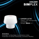 Halder SIMPLEX-Schonhammer 50 TPE-soft / Superplatik