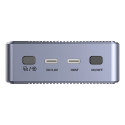 UNITEK Obudowa RAID 2xM.2 NVMe/SATA 20Gbps z klonowaniem offline SSD enclosure Grey M.2