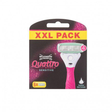 Wilkinson Sword Quattro For Women Sensitive (6tk)