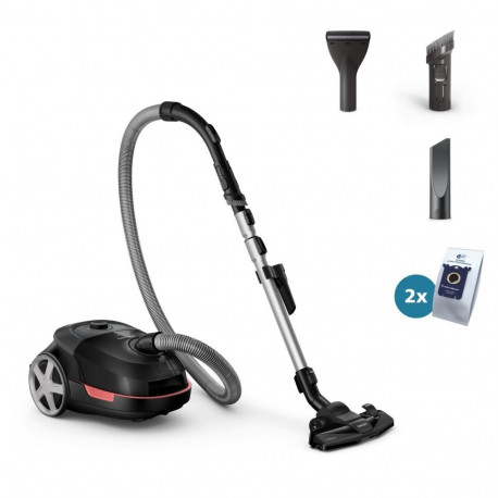 Vacuum Cleaner|PHILIPS|XD5123/10|Bagged|900 Watts|Capacity 4 l|Noise 77 dB|Black|Weight 4.6 kg|XD512