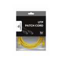 PATCH CABLE CAT5E UTP 5M/YELLOW PP12-5M/Y GEMBIRD