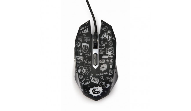MOUSE USB OPTICAL BLACK/MUS-6B-GRAFIX-01 GEMBIRD