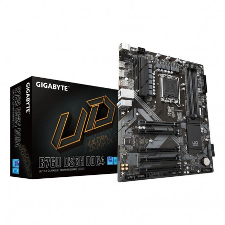 Mainboard|GIGABYTE|Intel B760 Express|LGA1700|ATX|Memory DDR4|Memory slots 4|4xPCI-Express 3.0 1x|1x
