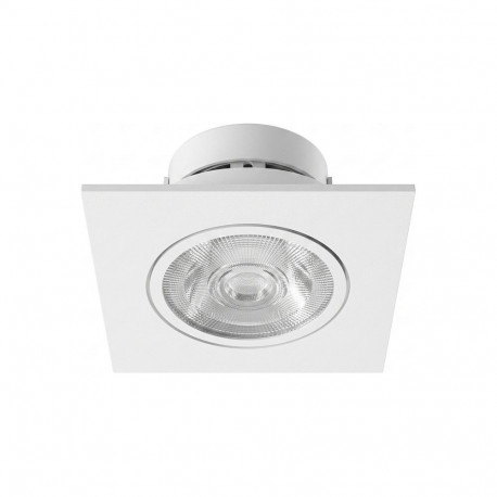 "Synergy 21 LED Deckeneinbauspot Helios weiß, quadratisch+schwenkbar, warmweiß"