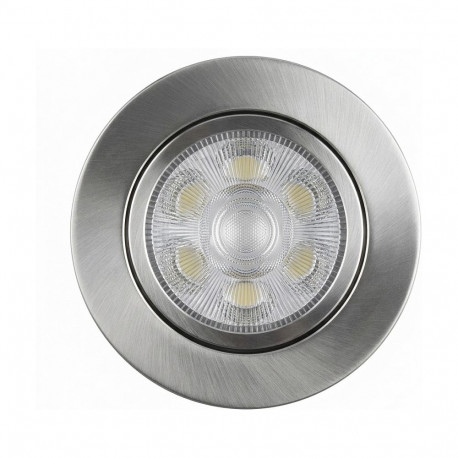 "Synergy 21 LED Deckeneinbauspot Helios silber, rund+schwenkbar, warmweiß"