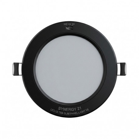 "Synergy 21 LED Ultra Slim LED Panel Light V6 6W SWW/WW/NW (3CCT) Schwarz 24V"