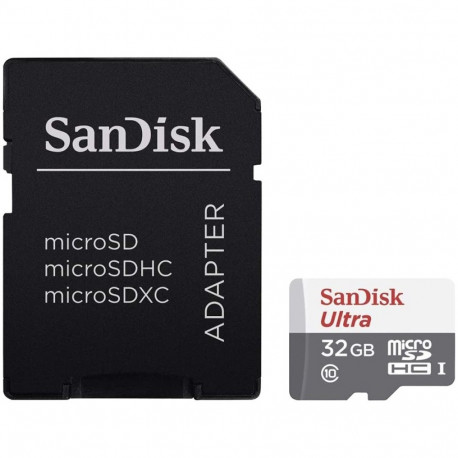 SanDisk mälukaart microSDHC 32GB Ultra 100MB/s Class 10 UHS-I + adapter