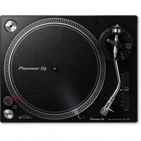 Audio Equipment - Pioneer PLX-500 Direct Drive DJ Turntable USB 33 1/3, 45, 78 RPM Black