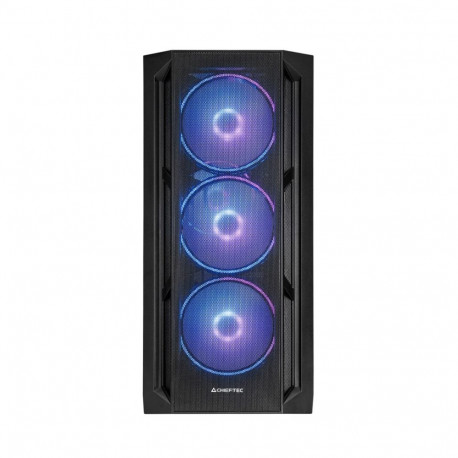 Computer Case - Chieftec GA-01B-L-OP APEX LUMO Midi Tower, RGB, Tempered Glass, Black