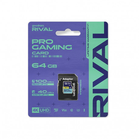 Memory Card - GoodRam Rival M3AA 64 GB MicroSDXC V30 UHS-I U3 100 MB/s