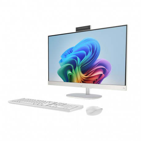 Desktop Computer - HP AiO 27-ct2004nw, Ryzen AI 5 330, 16GB RAM, 512GB SSD, White