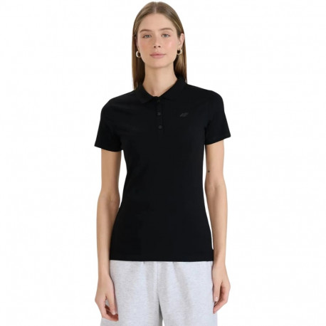 Koszulka damska polo 4F F0768 głęboka czerń 4FWMM00TPTSF0768 20S  L
