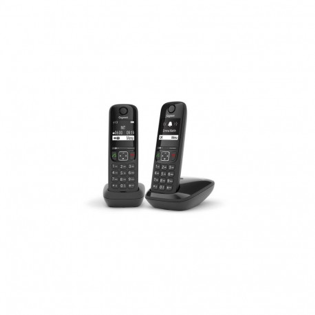Gigaset telefon AS690 Duo, must