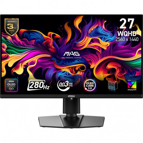 MSI monitor MAG271QP X28 26.5" QD-OLED 2560 x 1440 16:9 tasapinnaline
