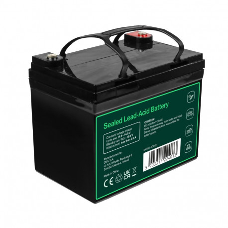Green Cell Cube AGM VRLA IP54 12V 33Ah maintenance-free battery for lawnmowers  scooters  boats  and