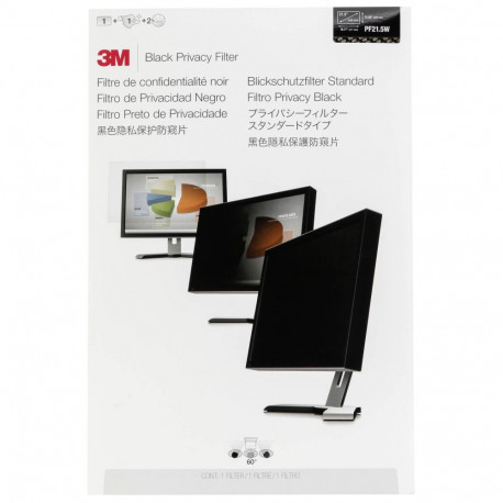 3M PF215W9B privaatsusfilter must 54,6 cm 21,5 16:9 jaoks