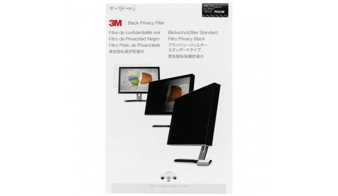 3M PF220W1B privaatsusfilter must 55,9cm 22,0 16:10 jaoks