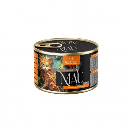 MAU Pate and Fillet Junior Duck with mango and rosehip - wet cat food - 185g