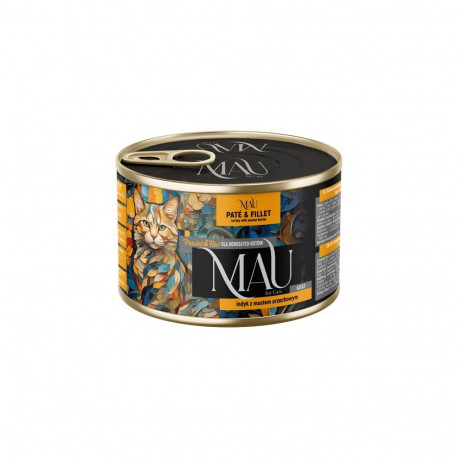 MAU märg kassitoit pate ja filee kalkuniga maapähklivõiga 185g