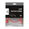 Patch cord cat.5e 0.25m red