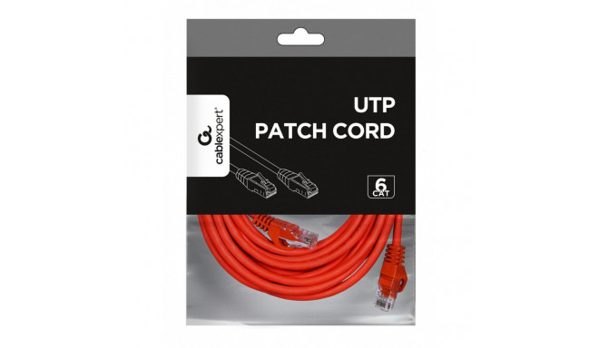 Patch cord Cat.6 UTP 5m red