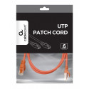 Patch cord Cat.6 UTP 1m red