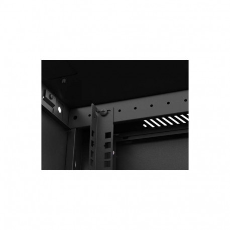 LANBERG WALL-MOUNTED INSTALLATION RACK CABINET 19" 4U 600X600 BLACK, PERFORATED DOOR (FLAT PACK)