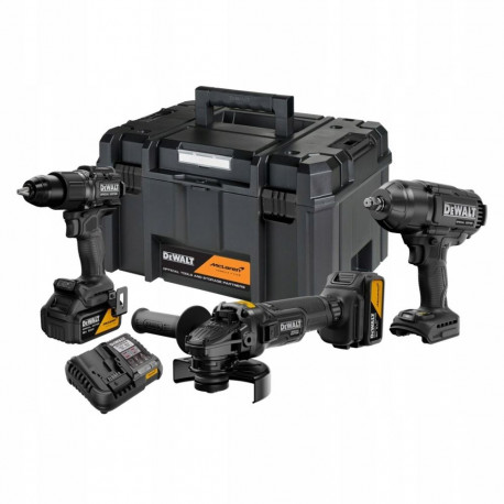 DEWALT komplekt DCK3222MP2T 18V (DCD86M, DCF99M, DCG45M) 2x5,0Ah TSTAK McLaren