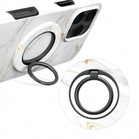 MIO White Marble Magsafe Case Compatible Ring Holder