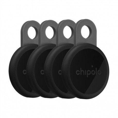 Chipolo LOOP – Rechargeable Bluetooth Tracker with Silicone Loop for iOS & Android, 4col_Charcoal