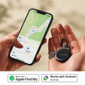 Chipolo Bluetooth-jälgija LOOP laetav silikoonist aasiga iOS-ile ja Androidile, söehall