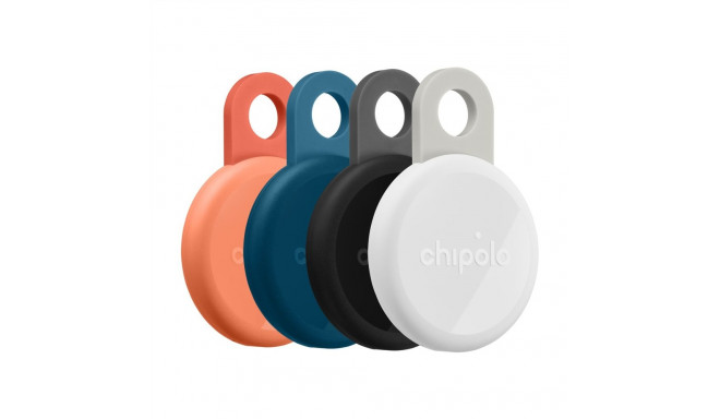 Chipolo LOOP – Rechargeable Bluetooth Tracker with Silicone Loop for iOS & Android, 4col_Charcoal_Ch