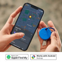 Chipolo Bluetooth-otsija vahetatava patareiga iOS-ile ja Androidile, sinine