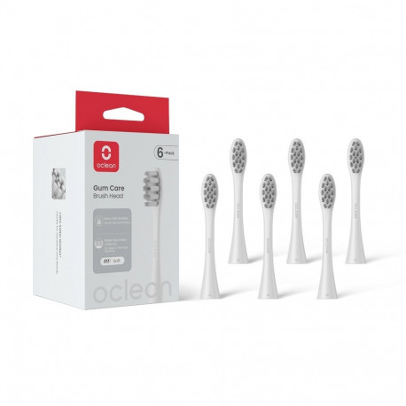 Oclean harjapead W06 professionaalse igemehoolduse jaoks 6pcs, valge
