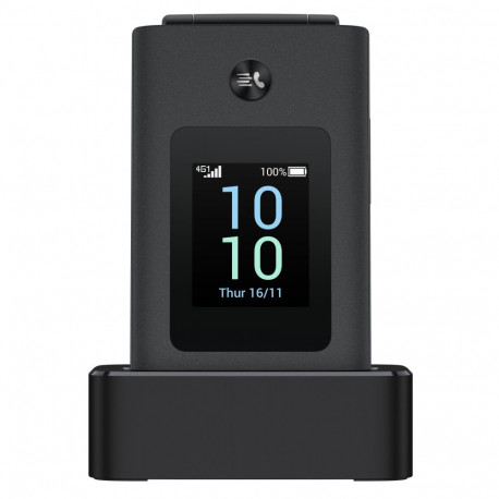 TCL mobiiltelefon OneTouch 4043 koos dokiga, must