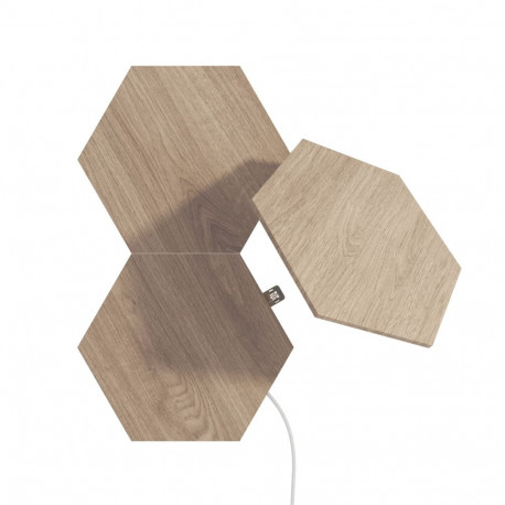 Nanoleaf Elements Wood Look Hexagons -laajennuspakkaus, 3 panelia