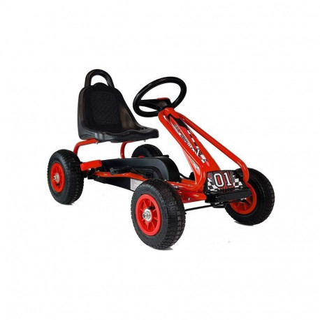 pedaliga gokart G201, punane