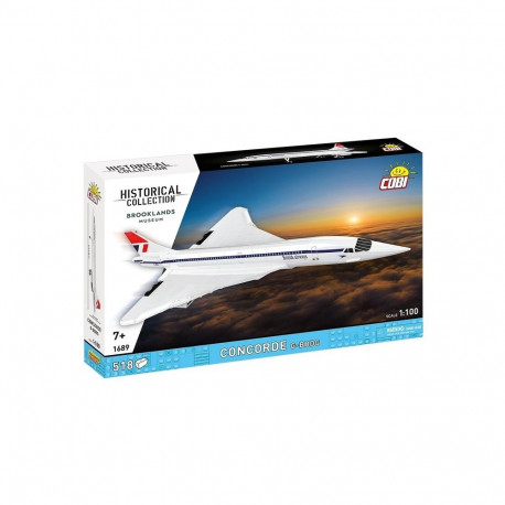 ehitusklotsid Concorde G-BBDG 518 tükki
