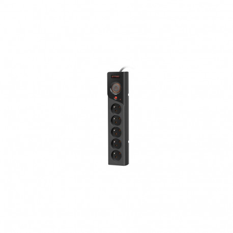 SURGE PROTECTOR ARMAC Z5 3M 5X FRENCH OUTLETS 10A CABLE ORGANIZER BLACK