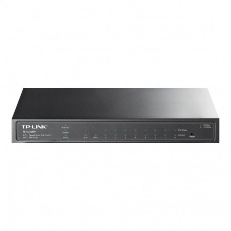 TP-LINK võrgulüliti TL-SG2210P veebihaldusega, lauapealne, 2 SFP-porti, 8 Power over Etherneti (PoE)