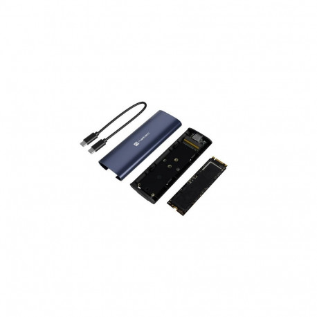 External SSD Enclosure - NATEC RHINO M.2 NVMe 10 Gbit/s 10 TB Steel