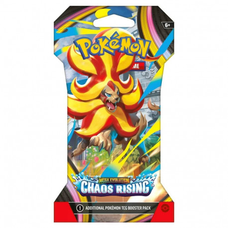 Trading Card Game - Pokémon Mega Evolution: Chaos Rising Sleeved Booster Pack 10 Pcs