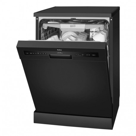 Amica DFM66B8EOqBH 60 cm freestanding dishwasher, black