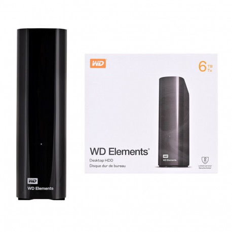 Western Digital Elements väline kõvaketas WDBWLG0060HBK-EESN 6TB Micro-USB B 3.2 Gen 1 (3.1 Gen 1), 